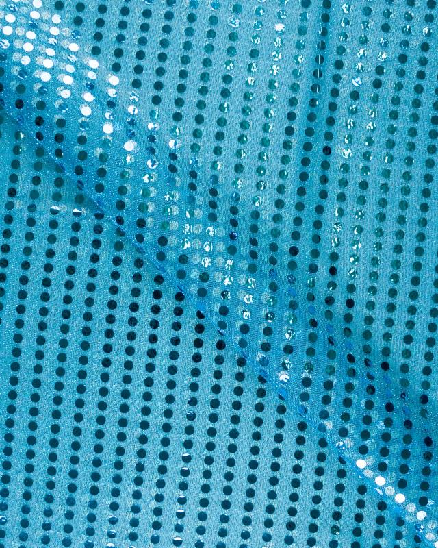 Round Glitter Fabric Turquoise Blue - Tissushop